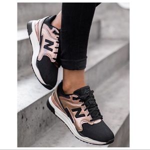 New balance rose gold / black  WL1550 sneakers